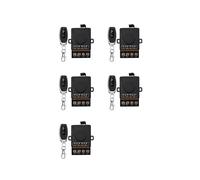 5X AC 220V 30a 1ch 433Mhz Inalámbrico Control Remoto Interruptor RF Relé Receptor Off/ Transmisor para Aparato Eléctrico Lámpara