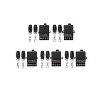 5X AC 220V 30A 1CH 433MHz Interruptor de Control Remoto Inalámbrico Receptor de Relé RF + Transmisor de Apagado/Encendido para Lámpara de Aparato