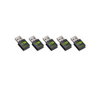 5X Adaptador WiFi USB, Receptor Externo de Red Inalámbrica de Banda Dual de 600 Mbps, Dongle WiFi para PC / Computadora Portátil /