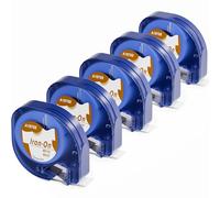 5x Aken Iron On Cinta de Tela Compatible con Dymo LetraTag 18769