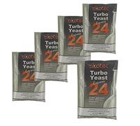 5X Alcotec 24 Pure Turbo Yeast Packets 14% 24hrs Homebrew Moonshine Vodka Wash