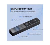 5X Altavoces para Computadora 3 en 1 con MicróFono y Concentradores Altavoz de Conferencia USB, MicróFono de PC para Videoconferencia