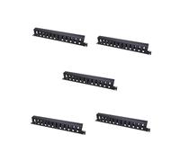 5X Anaquel de Servidor de 19 Pulgadas Horizontal de Gestión de Cables de 1U, Organizador de Cables de Conducto de Metal de 12 Ranuras con