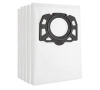5x Bolsas de Aspiradora para WD4 WD5 WD6, Reutilizables y de Fieltro, Filtros de Repuesto Compatibles con MV4 MV5 MV6, WD5P, WD6P Premium, KFI 487, Alta Resistencia