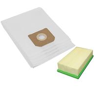 5x Bolsas para Aspirador tejido compatible con Flex S 47 (M), VCE 45 L(M) AC+ filtro