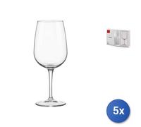 5X Bormioli Rocco Paquete De 3 Copas Spazio Large En Vidrio Transparente Cl 50