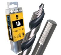 5x Broca en espiral Step Force Ø10 mm - HSS-G DIN 338 para acero, acero de construcción, aluminio, metales no ferrosos AMBOSS WERKZEUGE® Brocas para chapas, perfiles - Hexagonal para taladradora