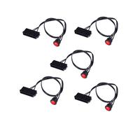 5X Cable de 50 cm 24 Pines Hembra ATX PSU PC Fuente de Alimentación Probador de Arranque Puente de Arranque