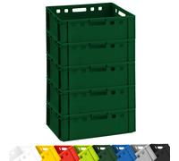 5x Cajas De Carne E2 Eurobox Para Carnicería, Apilables, Aptas Para Alimentos