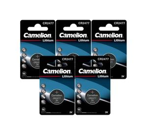 5x Camelion CR2477 3V Baterías Litio Tipo Moneda Para Llaveros