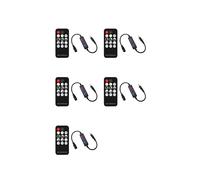 5X Control Remoto RF Atenuador LED DC5V-24V Ajuste de Brillo Interruptor de Conector Regulable de 14 Teclas para Tira de Luz LED