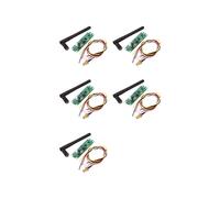 5X Controlador Inalámbrico DMX 2.4G Transmisor Receptor DMX512 Módulo PCB 2 en 1 con Antena para Luz de Escenario Incorporada DIY