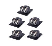 5X Copa del Terminal Caja de Altavoz Tipo de Borne Doble Forma Cuadrada Negro