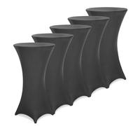 5x Cubremesa de bar Ø80 cm antracita