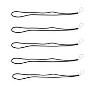 5X Cuerda de Trenza de Nylon Correa para El Cuello para Telefono con Camara Portatil Negro