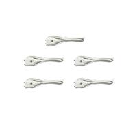 5X Detector de Alarma de Fuga de Agua con Sensor Cableado, Cable de 1 Metro, Sonda de Sensor de Nivel de Agua, Postes Metálicos Dobles