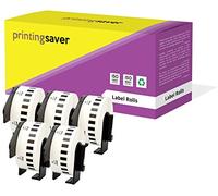 5X DK-22210 - Cintas de etiquetas de papel continuas compatibles con P-Touch QL-1110NWB QL-1100 QL-1060N QL-1050 QL-500 QL-500BW QL-570 QL-580 QL-700 QL-700 QL-700 QL de 10 W. 800 QL-810W QL-820NWB