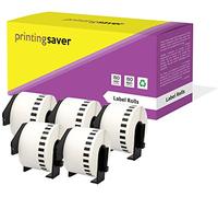 5x DK-22223 50 mm x 30,48 m Cintas de Etiquetas continuas compatibles para Brother P-Touch QL-1050 QL-1060N QL-1110NWB QL-1100 QL-500 QL-500BW QL-570 QL-580 QL-700 QL-710W QL-800 QL-810W QL-820NWB