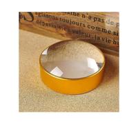 5x Dome Magnifier 60mm Gold Desktop Paperweight Magnifier Reading Aid Small Print
