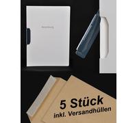 5x Durable DURASWING JOB - Carpeta De Solicitud - Blanca Con Clip + Fundas