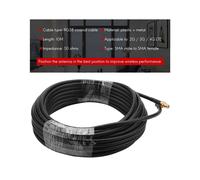 5X Extensión de Antena WiFi SMA 10M SMA Macho una SMA Hembra de Baja Pérdida RG58 Cable Coaxial Patch Lead Coax para 2G / 3G / 4G LTE