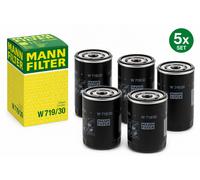MANN-FILTER Filtro de aceite para AUDI: RS2, RS4, 100, S6, RS6, S3, A4, 200, Coupé, Quattro, A3, TT, A6, A8, Cabriolet, 90, 80 (Ref: W 719/30)
