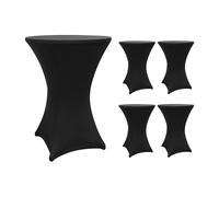 5x Fundas de mesa de pie Husse Mesa de pie Stretch Ø 80 cm Mesa de bistró Cub...