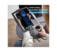 5X Hands Free Magnifying Glass for Reading Magnifier with 50 LED and Switchable Lens for Seniors Re