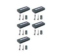 5X HUB PWM Ventilador 4 Pines y 5 V/3 Pines ARGB, Controlador Temperatura Ritmo Musical 1 A 6, Control Remoto del Ventilador Refrigeración Aura Sync,