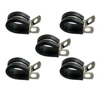 5X Jubilee® P-Clip Abrazadera con Caucho, Abrazadera de Tubo de retención, Acero Inoxidable SS304 de Grado Marino, 20 mm