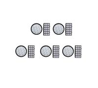 5X Kit de Filtro para Rowenta HEPA X-Trem Tw7647Ea RO7623 RO7634 Ro7691Ea Kit de Piezas de Aspiradora Accesorios Compactos