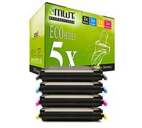 5X Kraft Office Supplies Remanufactured Cartucho de tóner Compatible para HP Color LaserJet 5500 5550 HDN DN N DTN reemplaza C9730A-33A 645A