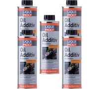 5x Liqui Moly 500ml Oil Aditivo Aceite MoS2 Protección contra Desgaste de 1012