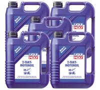 5x LIQUI MOLY Aceite Motor 2 Tiempos Automezclante Bidón 5 Litros