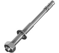 5x Lumonic Ancla de gran resistencia M16x215mm | Anclajes de cuña galvanizados de alta calidad | Montaje a presión, CARGA INMEDIATA | Anclaje de hormigón