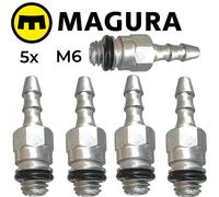 5X Magura M6 Entlüftungsanschluss Befüllstutzen Hidráulico Frenos Con Anillo O