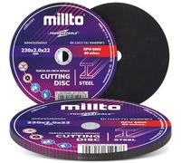 5x Millto Disco Corte Metal 230x2 mm Acero Inoxidable Chapa de Amoladora Angular Cortar Acero Hierro Plástico para Herramientas Trabajo Metálico Cortes Precisos