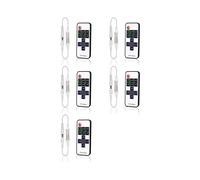5X Minicontrolador Remoto Inalámbrico para Tiras LED de un Solo Color 3528 5050, con Conector CC, para Tiras LED de 5-24 V CC.