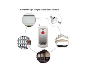 5X Módulo de Control Remoto Inalámbrico EV1527 de 433 MHz con Código de Aprendizaje y Antena, Control de un Solo Botón, Alcance de 1000 M.
