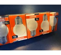5X OSRAM CLASSIC P BOMBILLAS GLOBO E27 15W MATE Regulable