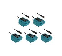 5X para Maikta BL1830 BL1840 BL1850 BL1840B BL1815 18V Li-Ion Batería Enchufe de Encendedor de Cigarrillos Cargador Cargador de Vehículo