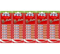 5x PEZ Rellenos 6 Piezas Paquete Cola Sabor Caramelos Para Dispensador (30