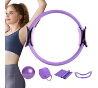 5X Pilates Rin g, Pilates Para el hogar, Pilates Comer Tials Kit Para Mujeres, Pilates Rin g Kit, Pilates Accesorios Incluidos Yogaball, Expander Resistencia Lo-op Pilates Círculos, Yoga
