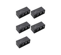 5X Poe Splitter Inyector Poe Rj45 5.5Mm X 2.1Mm Entrada Pasivo Poe Injector Splitter Conector del Adaptador para la Cámara Ip de Red (Negro)