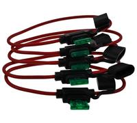 5x portafusibles 2,5mm 30A con cable para fusible plano compatible con scooter - universal