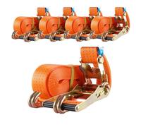 5X Profesional Trinquete Correa Tensora de Amarre 2tlg 8m 4t 4to 4000kg Tüv/GS