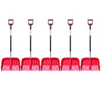 5x quitanieves quitanieves tubo de aluminio 50 cm rojo fuerte palas