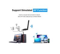5X Receptor NIC USB Sin Controlador Wifi Inalámbrico Todo en Receptor NIC PC Portátil Wifi Transmisor Externo