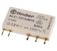 5X Relé: Electromagnético SPDT, 12VDC, 6A, 34.51.7.012.0010 Finder