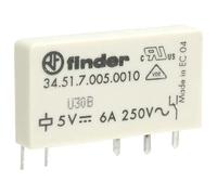 5X Relé: Electromagnético SPDT, 5VDC, 6A, 34.51.7.005.0010 Finder